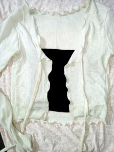 White Cardigan