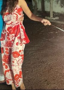 The Loom Red Printed Co-ord Set