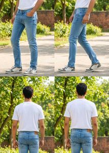 Men's Light Wash Denim Jeans Hardoi