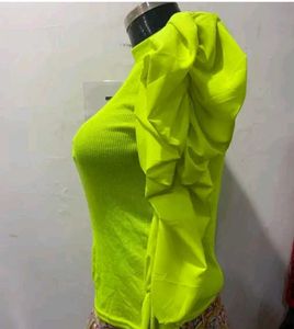 Puffy Sleeves Girls Korean Style Top