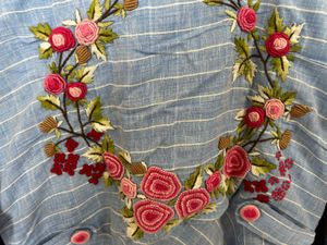 Floral Embroidered Long Gown