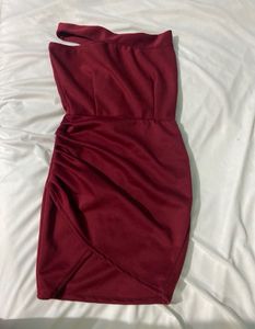 Maroon Bodycon Dress