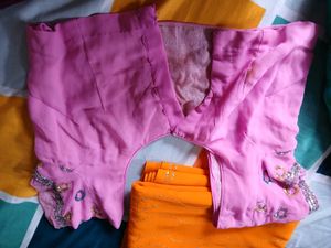 Pink Heavy Saree For Woman
