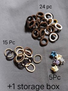 Korean Hair accessories Tie &amp; Clip Set