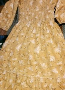 Floral Smocked Midi Dress