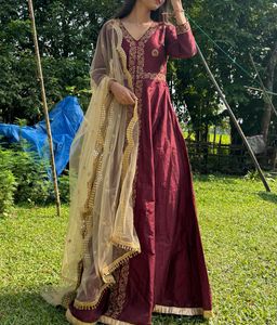 Elegant Maroon Kurta Set