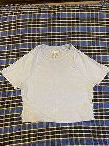 Light Blue Crop Top