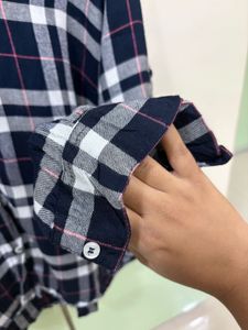 ZARA Plaid Button-Up Shirt