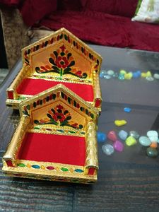 krishna ji bed .... singhasan # combo of 2