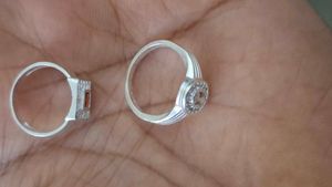 Set of Two pure silver Rings
