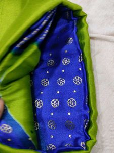 Elegant Green &amp; Blue Saree