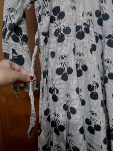 COTTON FROCK KURTI WITH TIGHT ROPE