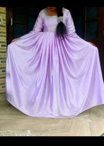 Elegant Purple Ethnic Gown