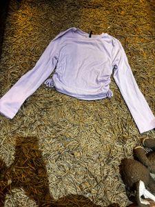 Tokyo Talkies Crop Full Sleeve Skin Tight Top