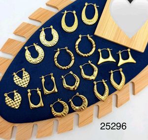 Gold Hoop Earring Pair