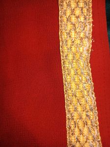 Red Embroidered Saree