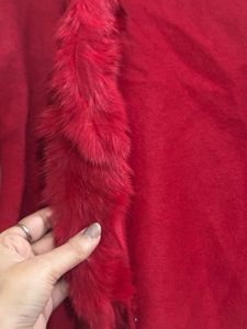 combo of Stylish Cold Shoulder and red Sweater