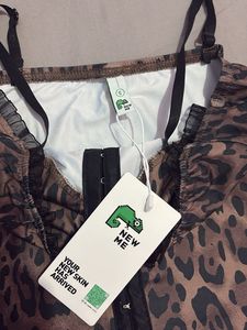 Newme Leopard Print Corset Top