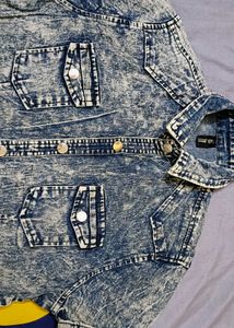 Denim Tshirt Korean Style