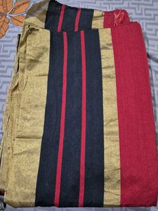 Elegant Striped Saree