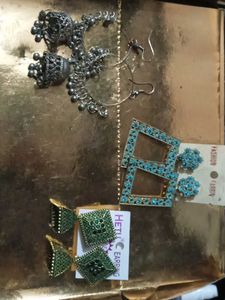 Silver Jhumka Earrings