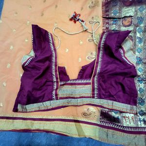 Combo of 2 festive Zari Work Sarees