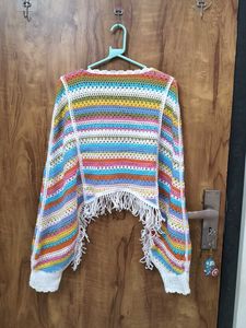 Colorful Crochet Sweater