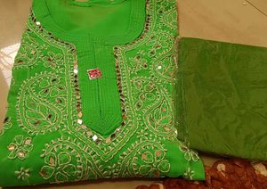 georgette lakhanvi kurti