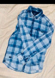 Mufti Blue Patterned Shirt