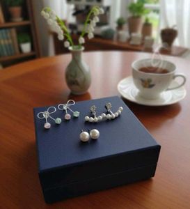 3 pairs of Pearl Earring Set