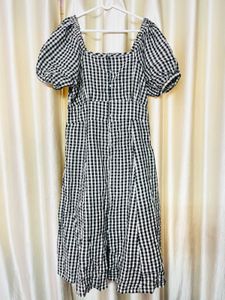 MAX Checked Midi Dress