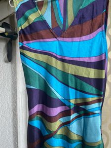 Retro Print Maxi Dress