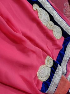 a saree with modern touch