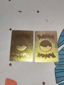 Gold Pokemon Cards - Pikachu &amp; Ash