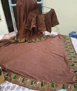 sale🔥 Designer Saree With Blouse 🔥