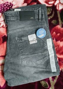 Stylish Gray Wavelength Jeans