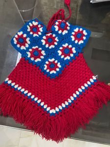 Handmade Granny Square Poncho