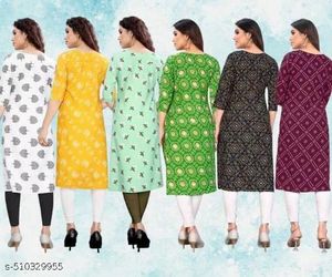 Women Printed Crepe Kurti