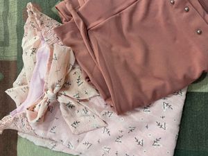 Top With Contrast Pants