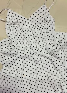 Polka Dot Ruffle Mini Dress