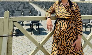 Tiger Print Dress.!