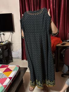 Elegant Black Printed Kurta