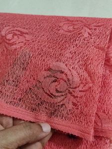 Dress Material Peach Colour