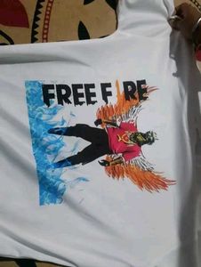 Free Fire Half Sleeve Kids Tshirt