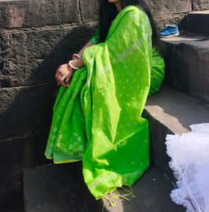 Green Cotton Saree