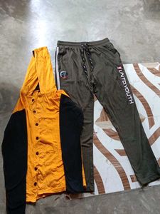 combo tracke pant and huddy