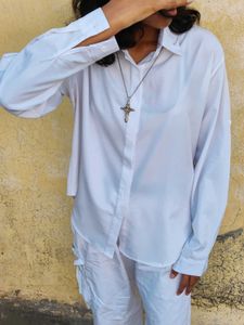 AESTHETIC Y2K Oversized WHITE Shirt