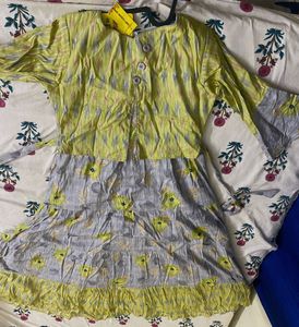 Floral Attached Coat Dress