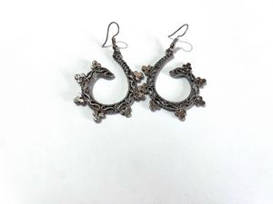 Oxidized Silver Earrings - Boho Chic Lightweight