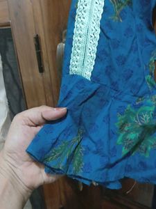 Blue Printed Kurta